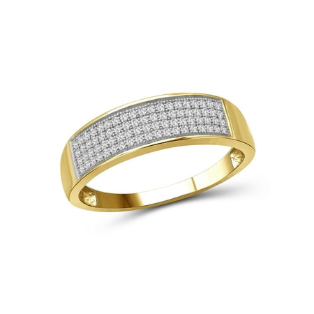 1/4 Carat T.W. White Diamond 10k Yellow Gold Men's Ring