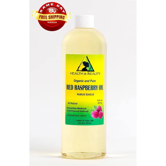 RED RASPBERRY SEED OIL REFINED ORGANIC CARRIER COLD PRESSED 100% PURE 32 OZ