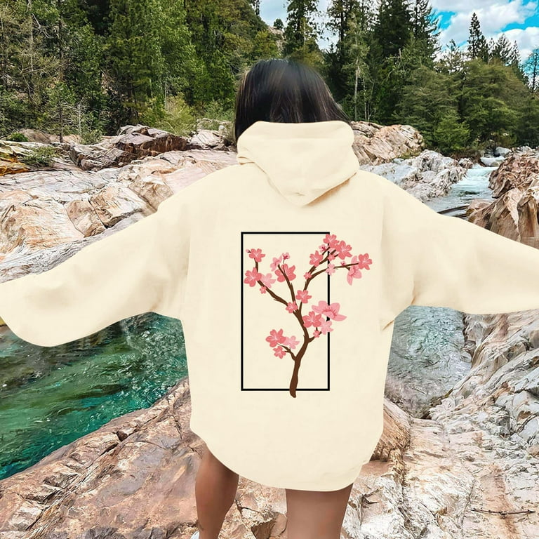 Fresh Hoods Hoodie Cherry Blossom Japanese Cherry Blossom Unisex