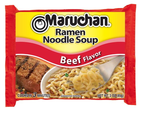 Maruchan, Ramen Beef Noodles Soup, 3 Oz, 24 Ct - Walmart.com
