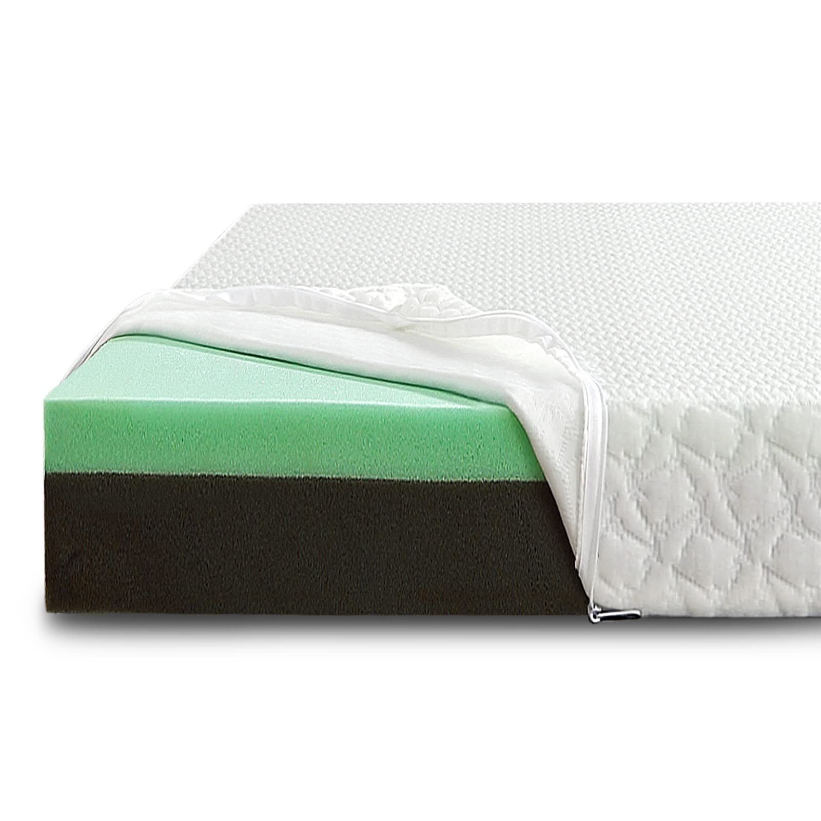 Tookss Queen Extra Long Mattress Topper, 4 Inch Dual Layer Memory Foam