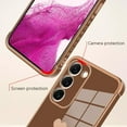 thumbnail image 2 of for Samsung Galaxy S23 Plus 5G Case Heart Plating Electroplate Luxury Elegant Case Camera Protector Soft TPU Shockproof Protective Corner Back Cover Galaxy S23 Plus 5G Case -Brown, 2 of 11