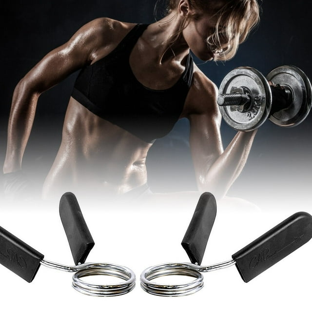 VONKY 2pcs Barbell Spring Clamps Workout Weightlifting Fitness Quick Release Weight Bar Locks Clips, 25mm