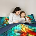 thumbnail image 5 of Homewish Hippie Christmas Tree Queen Comforter Set, Tribal Mandala Bedding Sets, Southwestern Theme Reversible Bedding Comforter Set, Breathable Home Decor, 3 Pieces, 5 of 8