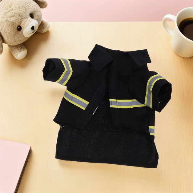 FUTUREORYY 1Jgo Vestimenta Para Mascotas En Negro Con De Uniforme De Bombero Festivo