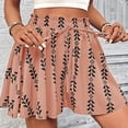 thumbnail image 6 of Boho Shorts for Womens Flowy Shorts Casual High Waist Drawstring Print Summer Beach Shorts Skirt with Elastic Waist Beach Pants, 6 of 7