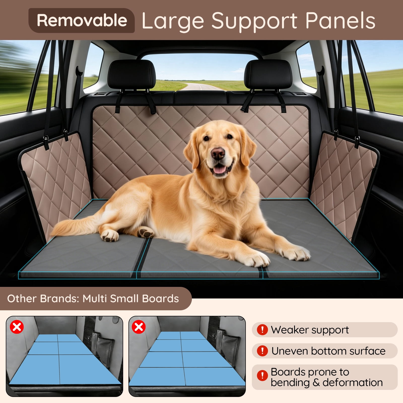 Bella & Pal Back Seat Extender for Dogs, Supports 420 lbs photo 4