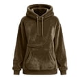 thumbnail image 6 of Sewkxo Cat Pouch Hoodie Pet Carrier Hoodies Women Oversized Kangaroo Pocket Lightweight Sweatshirts,BR L, 6 of 7