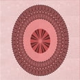 thumbnail image 1 of Ahgly Company Machine Washable Indoor Square Transitional Deep Rose Pink Area Rugs, 4' Square, 1 of 7