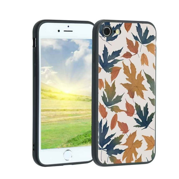 Leaves-168 Phone Case, Degined for iPhone SE 2020 Case Men Women, Flexible Silicone Shockproof Case for iPhone SE 2020
