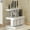 D, variant on Platinum Chopsticks Barrel Rack Integrated Multifunctional Chopstick Rack Stainless Steel Kitchen Rack Chopstick Storage