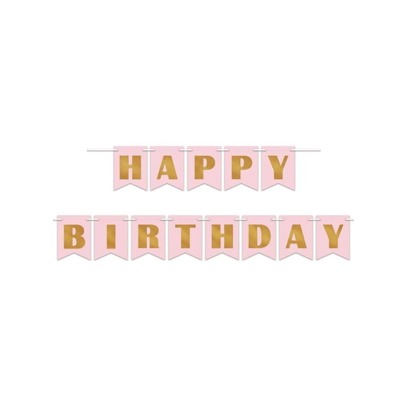 Beistle 59992 Foil Happy Birthday Streamer Party Supplies, Multicolor