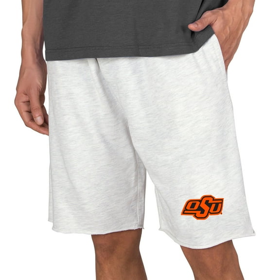 Men's Concepts Sport Oatmeal Oklahoma State Cowboys Mainstream Tri-Blend Shorts
