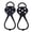 Black, variant on Ktlvex 2Pcs Non Slip Ice Spikes for Shoes, Microspikes, Shoe Spikes for Snow and Ice with 10 Steel Studs Cleats, Black