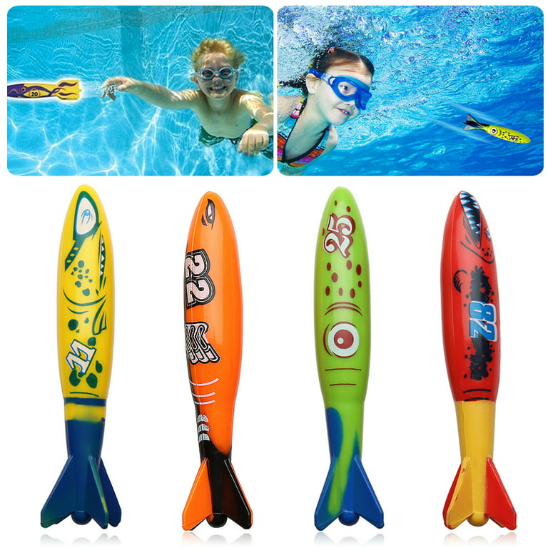 Autrucker Diving Pool Toys, Fun Pool Toys, Sinking Swim Toys Underwater Treasures Games Swimming Pool Toys for Kids 3+, Teen Toddlers Boys and Girls