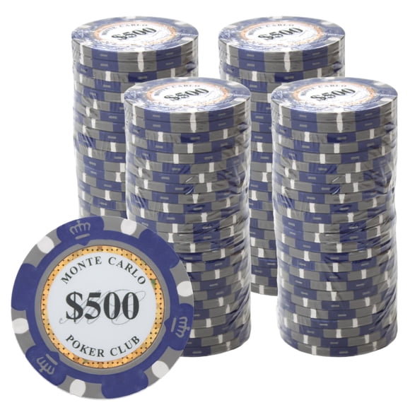 Fichas de póker Gamers Lounge Monte Carlo de 14 g, paquete de 100
