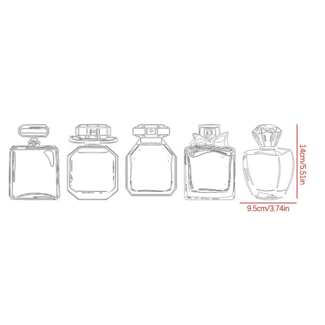 TIMIFIS Transparent Sticker Transparent Sticker Package Bottle Dried Flower Hand Account Sticker Transparent Bookmark Glass Bottle Sticker Decoration Home Decor
