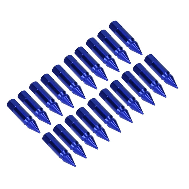 Universal M12x1.5 Racing Wheel Aluminium Alloy Spiked Lug Nuts Security Set for Car Enthusiasts