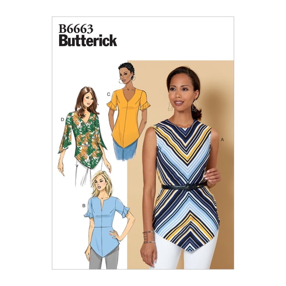 Butterick Sewing Pattern 6663 Tops