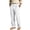 White, variant on Uwinwear Mens Linen Beach Pants Casual Summer Stylish Straight Leg Trousers Lightweight Loose Fit Travel Pants With Pockets,Khaki,S