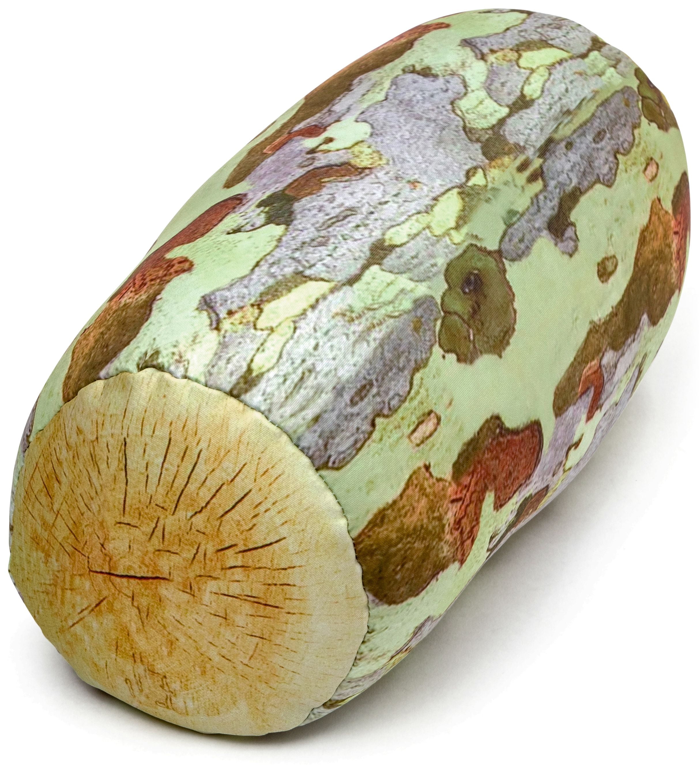 Deluxe Comfort Microbead Log Pillow - Perfect Post-Surgery Therapy Pillow - Airy Squishy Soft Deluxe Comfort Microbeads - Neck Pillow, Forest