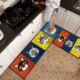 thumbnail image 3 of Alfombra antideslizante con estampado de animales y gatos para cocina, lavable, para entrada de casa, sala de estar, dormitorio, decorativa, 3 of 5