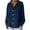 Navy, variant on Womens Button Down Shirts Long Sleeve Cotton Gauze Tops Casual Collared Blouses Loose Fit Black L