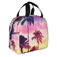 thumbnail image 2 of Honeii Tropical Palm Tree at Sunset Print Lunch Bag Women, Lunch Box Lunch Bag for Women Adult Men, Small Leakproof Cute Lunch Tote Large Capacity Reusable, 2 of 8