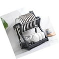 thumbnail image 2 of Dish Drying Rack Dish filter Mat Countertop Rack Drying Rack Dish Dish filter Display Countertop Display Stand Multifunctional for Countertop Black, 2 of 8