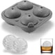 thumbnail image 3 of Molde de hielo de esfera de silicona con tapa - Carbón vegetal - Fácil de quitar - Cóctel redondo - Silicona premium de grado alimenticio - Apto para lavavajillas, sin BPA, 3 of 4