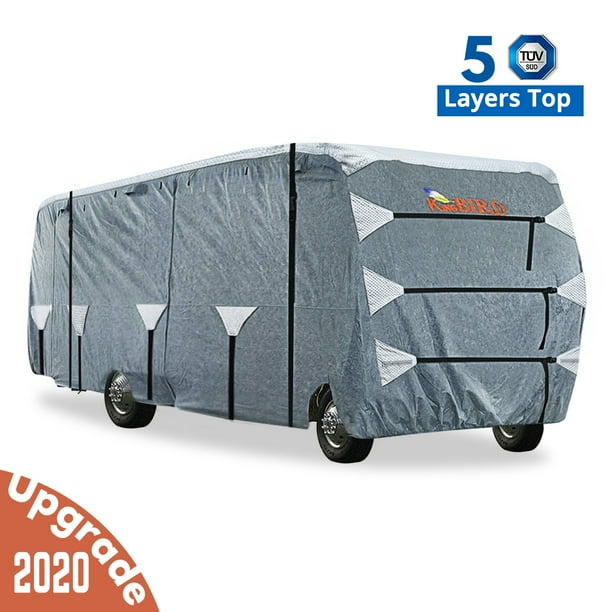 Extra Thick 5 Ply Top Panel 4pcs Tire Covers King Bird Class C Rv Cover Fits 26 29 Breathable Water Repellent Rip Stop Anti Uv With Storage Bag Com 4pcs Tire Covers King Bird Class, Best Class C With King Bed