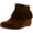 Tan, variant on Bella Marie Campus-28 Womens Round Toe Moccasin Ankle High Faux Suede Boots