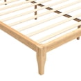 thumbnail image 5 of Euroco Mid-Century Full Size Platform Bed, Bamboo Wood Bed for Bedroom, Natural, 5 of 9