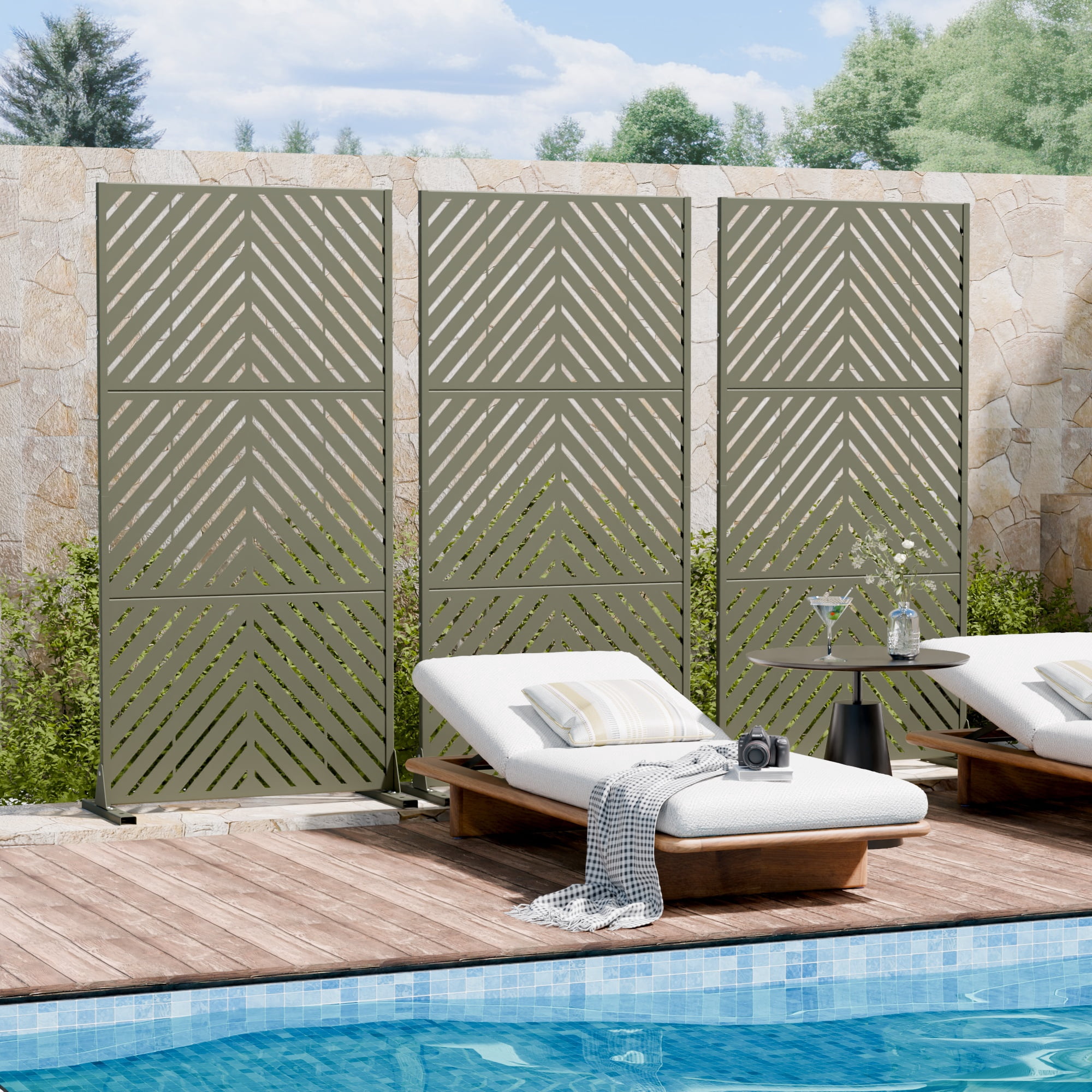 Privacy Metal Screen Fence Panel