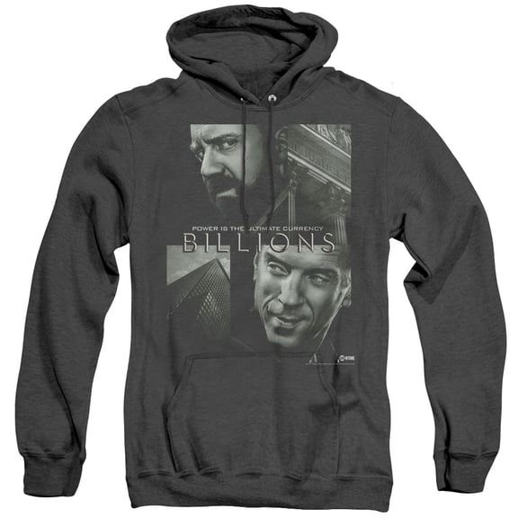 Billions Currency Poster Adult Heather Hoodie Sweatshirt Black