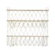 thumbnail image 1 of Hamaca de malla para peluches con borlas, estilo bohemio, para ahorrar espacio beige, 1 of 9