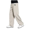 thumbnail image 3 of Sweat Pants for Men Elastic Waist Straight Leg Sweatpants Jogging Pants Men's Running Pants Mens Leisure Pants, 3 of 3