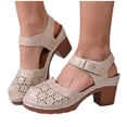 thumbnail image 4 of Rvasteizo Women Elegant Shoes Closed Toe Hollow Out Lightweight Layout for Summer Outdoor, 4 of 4