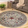 thumbnail image 2 of EORC Eastern Rugs OT31IV4X4R 4 ft. Hand-Tufted Wool Ivory Traditional Oriental Morris Rug, 2 of 6