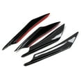 thumbnail image 3 of Parachoques 4 Unids/set Universal Estilo De Fibra De Carbono Parachoques Delantero Del Coche Canards Splitter Aletas Deflector, 3 of 7