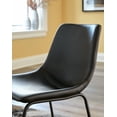 thumbnail image 6 of Signature Design by Ashley Centiar Mid Century Dining Room Bucket Chair, Set of 2, Black, 6 of 7