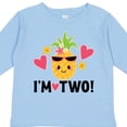 thumbnail image 4 of Inktastic 2nd Birthday Pineapple Girls Hawaiian Girls Long Sleeve Toddler T-Shirt, 4 of 5