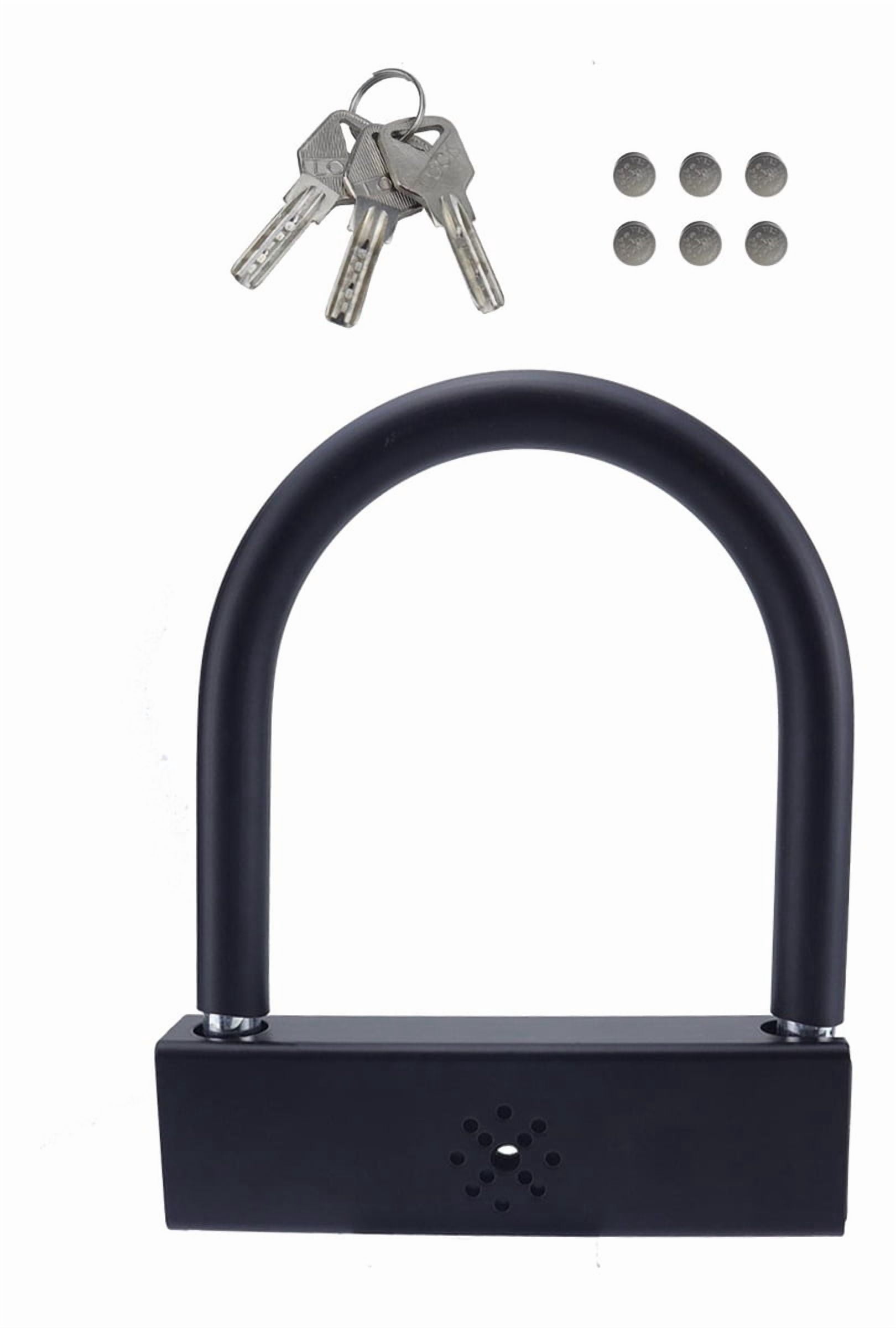 Applicable to U-Lock with Alarm and 3 Keys, Universal Padlock