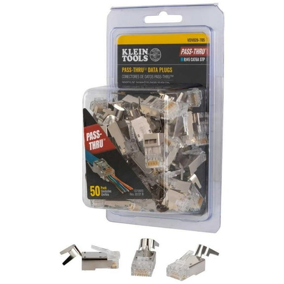 Klein Tools Rj45 Cat6A Stp Pass Thru Plug 50Pk