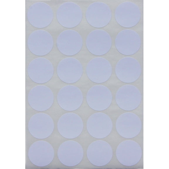 Royal Green Round Label Blank Sticker Dots in White (1 inch) 25MM - 2400 Pack