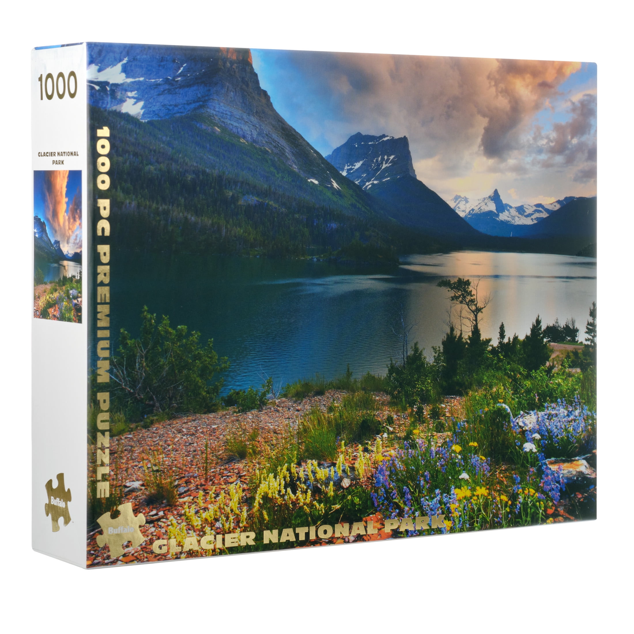 Buffalo Games 1000-Piece Gold Glacier National Park Jigsaw Puzzle