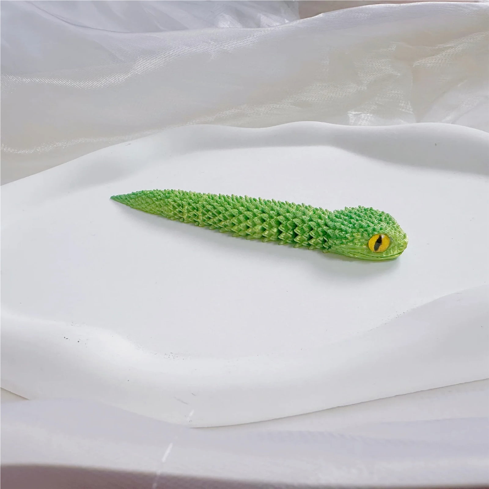 13cm 3D Printed Mini Snake Movable Joint Figurines Simulation Snake Office Desktop Ornament Christmas New Year Gifts Crafts Gift