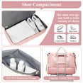 thumbnail image 5 of SYCNB Large Weekend Bag for Women, Best Weekender Travel Bag with Shoes Compartment, Duffel Tote Bag for Gym Travel Hospital, Carry-On Overnight Bag, Pink, 5 of 7