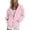 Pink, variant on Ladies Winter Everyday Jacket Autumn,Fashion Women's Zipper V-Neck Pullover Tops Long Sleeve Hooded Blouse Sweatshirt Pink M