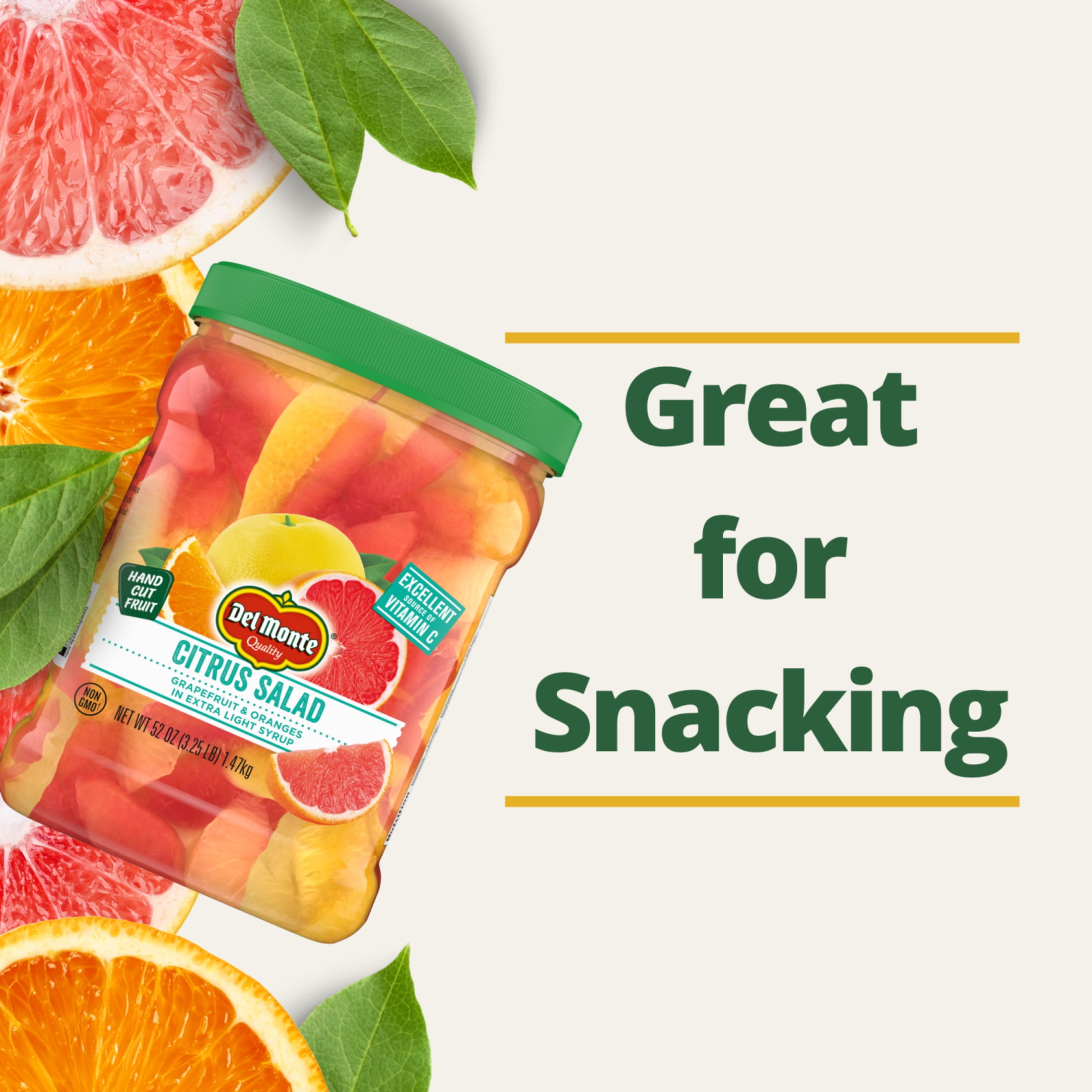 Del Monte Citrus Salad in Extra Light Syrup, 52 oz Jar